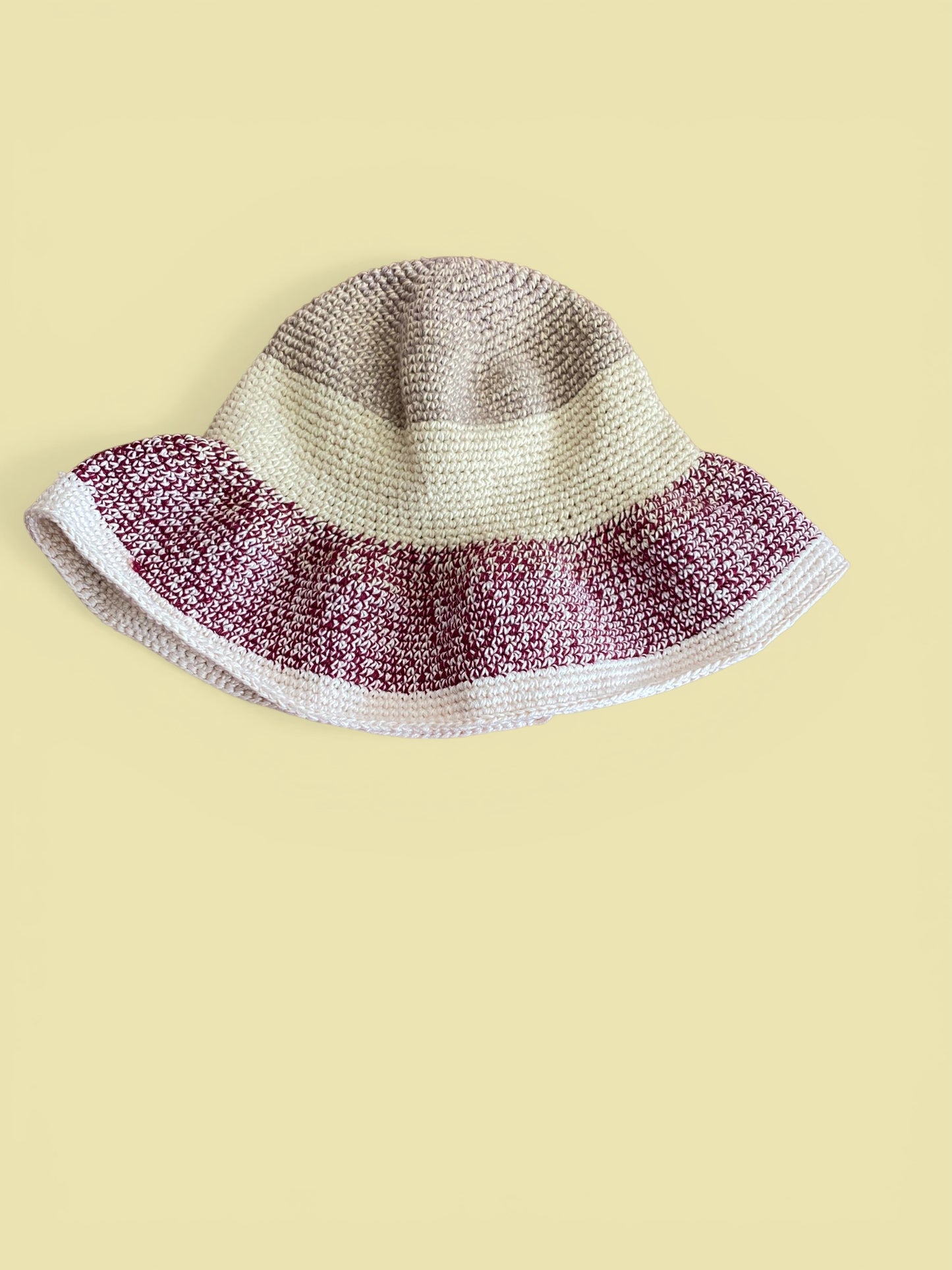 Handmade Crochet Bucket Hat | Long Brim Summer Headwear | Statement Hair Accessories