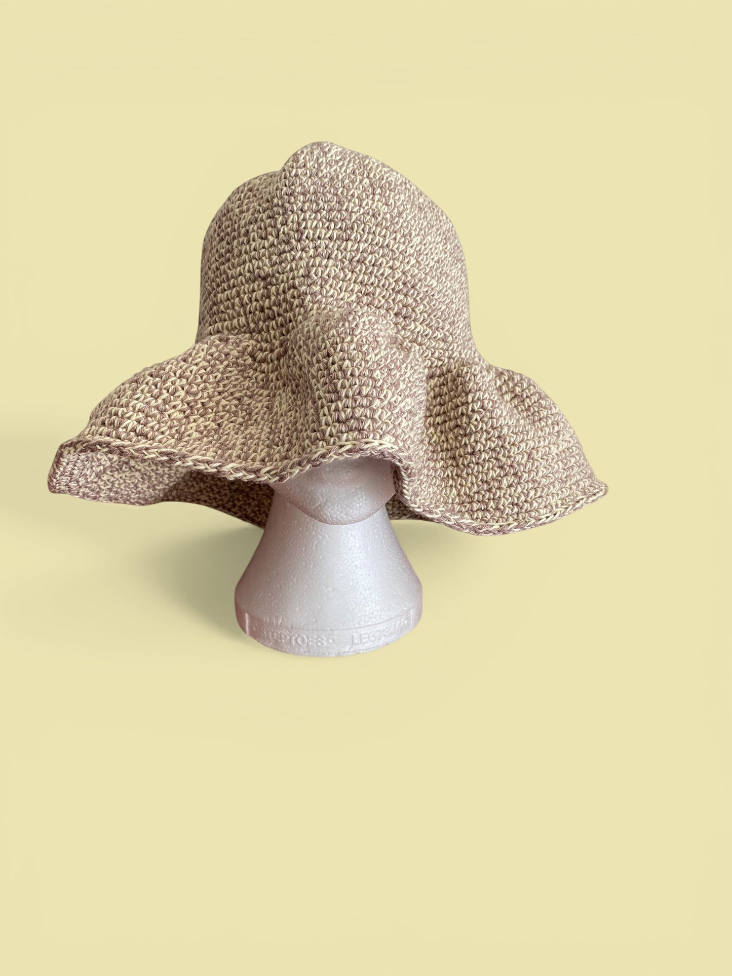 Handmade Crochet Bucket Hat | Long Brim Summer Headwear | Statement Hair Accessories