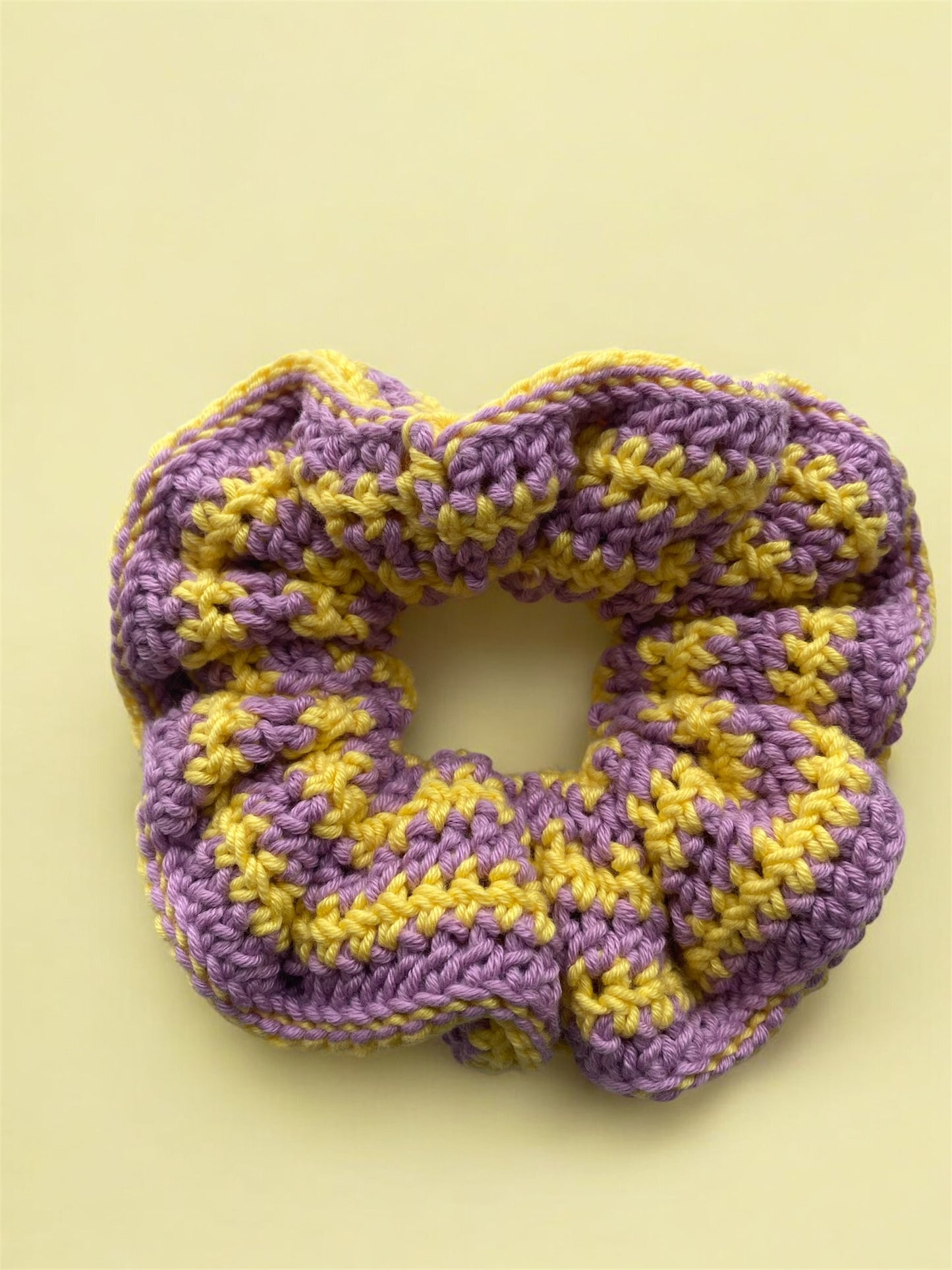 Handmade Stripes Crochet Scrunchies