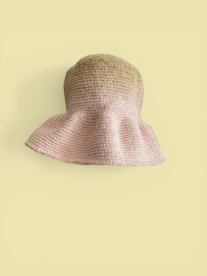 Handmade Crochet Bucket Hat | Long Brim Summer Headwear | Statement Hair Accessories