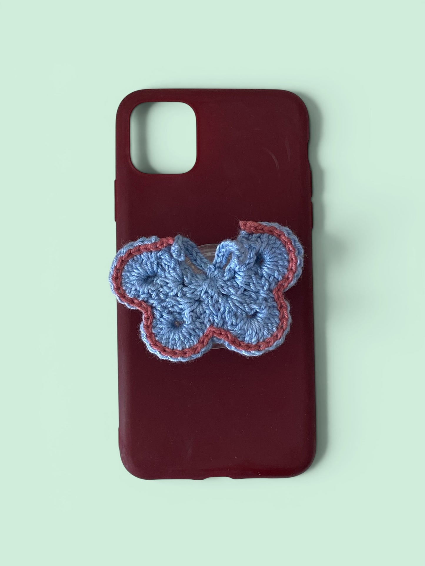 Handmade Butterfly Phone Grip | Crochet Tech Accessories