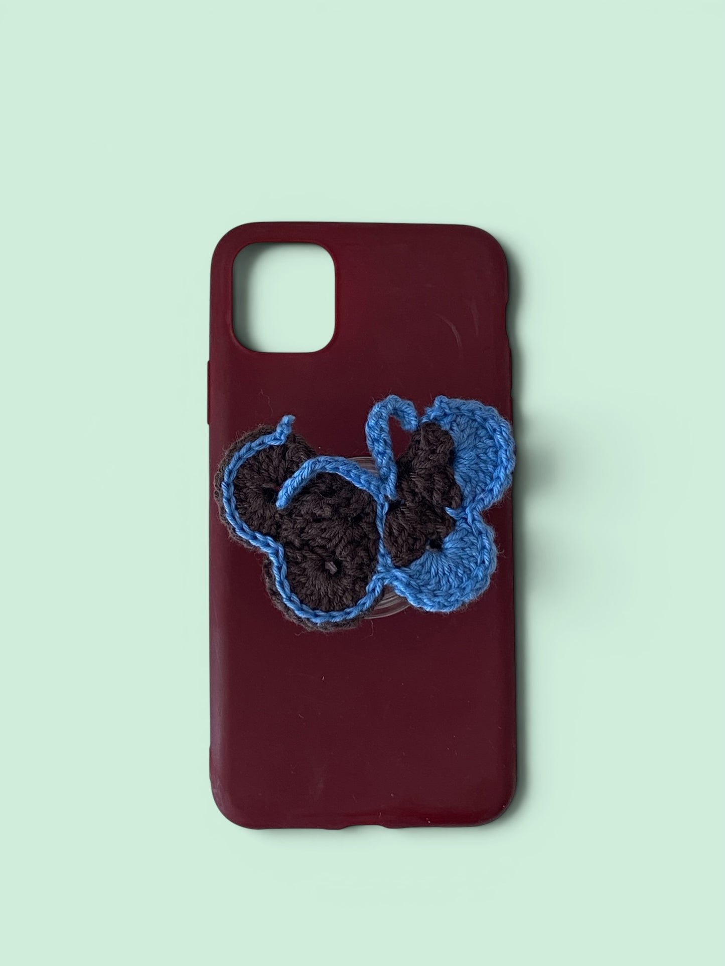 Handmade Butterfly Phone Grip | Crochet Tech Accessories