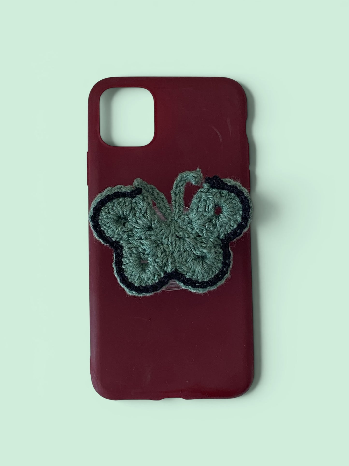 Handmade Butterfly Phone Grip | Crochet Tech Accessories