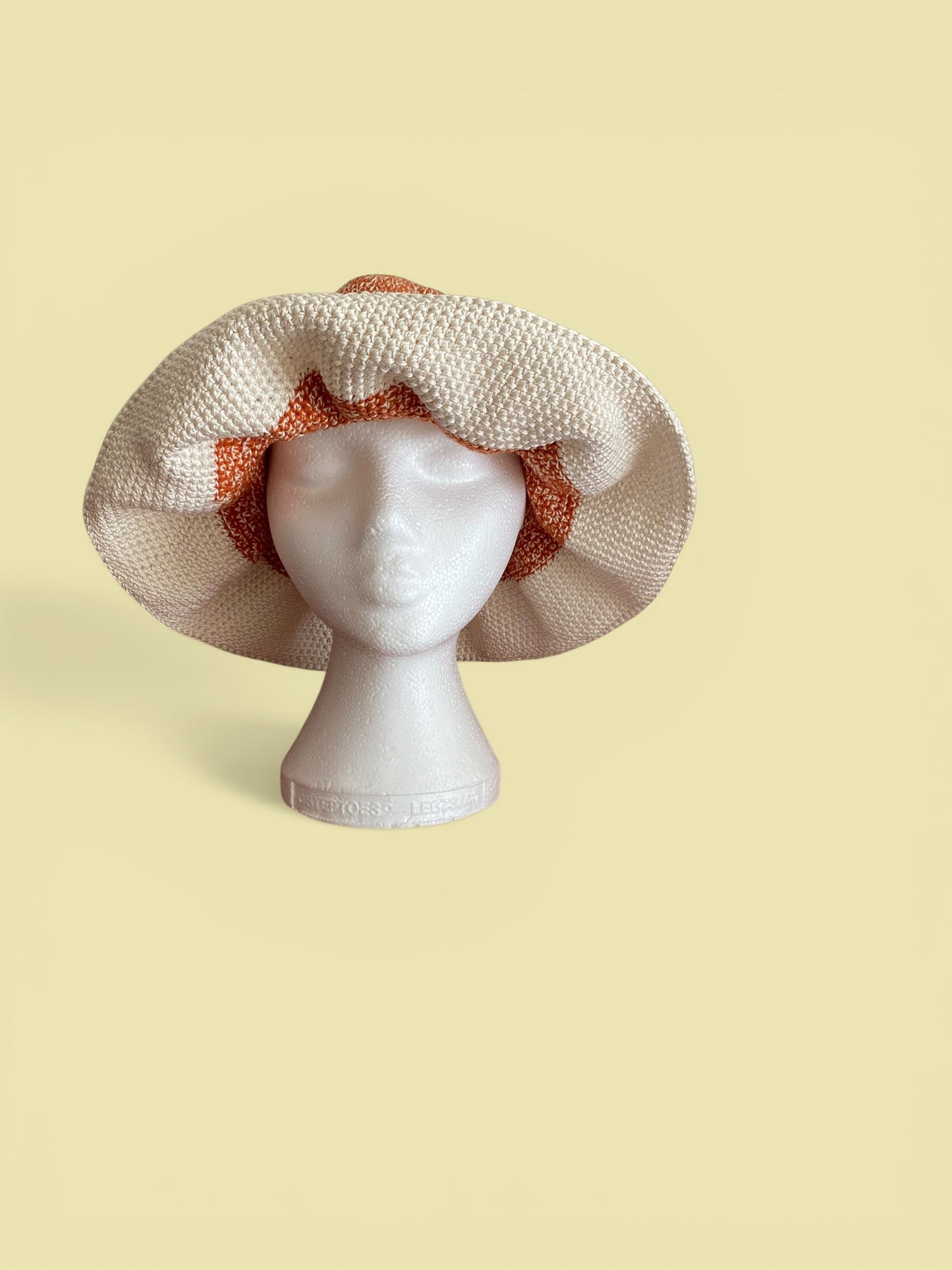 Handmade Crochet Bucket Hat | Long Brim Summer Headwear | Statement Hair Accessories
