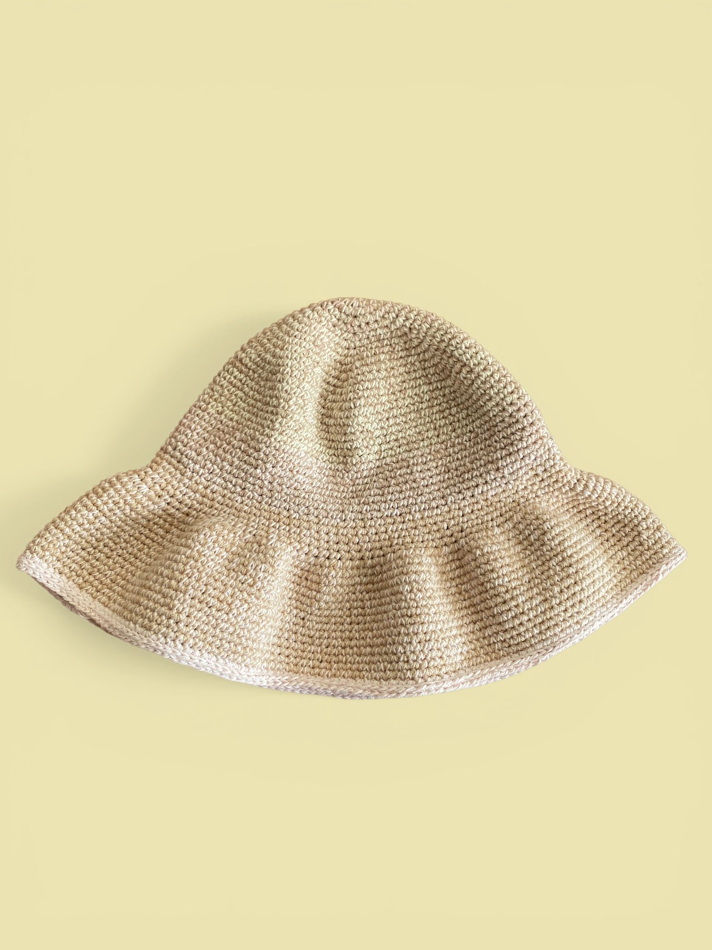 Handmade Crochet Bucket Hat | Long Brim Summer Headwear | Statement Hair Accessories