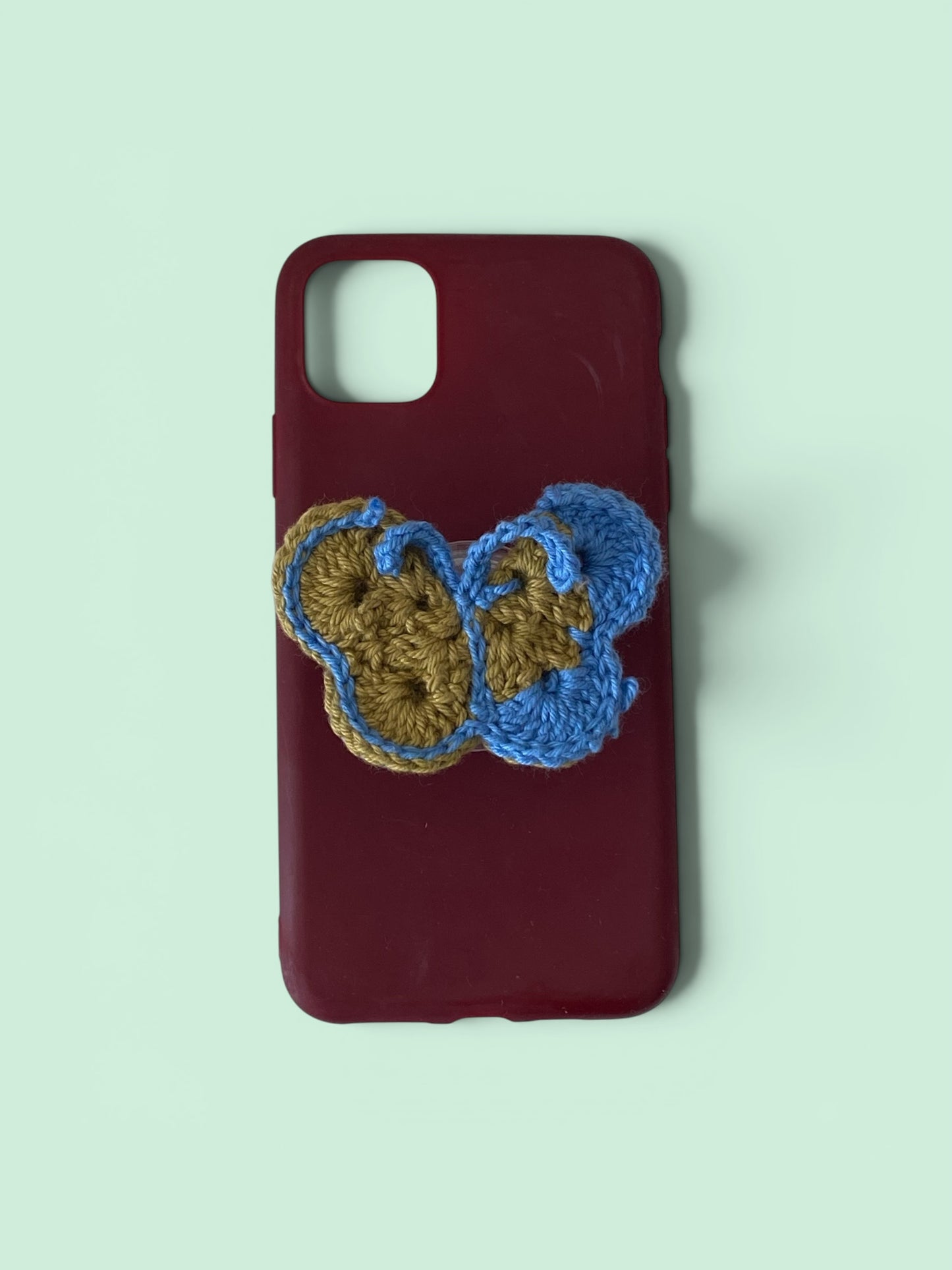 Handmade Butterfly Phone Grip | Crochet Tech Accessories
