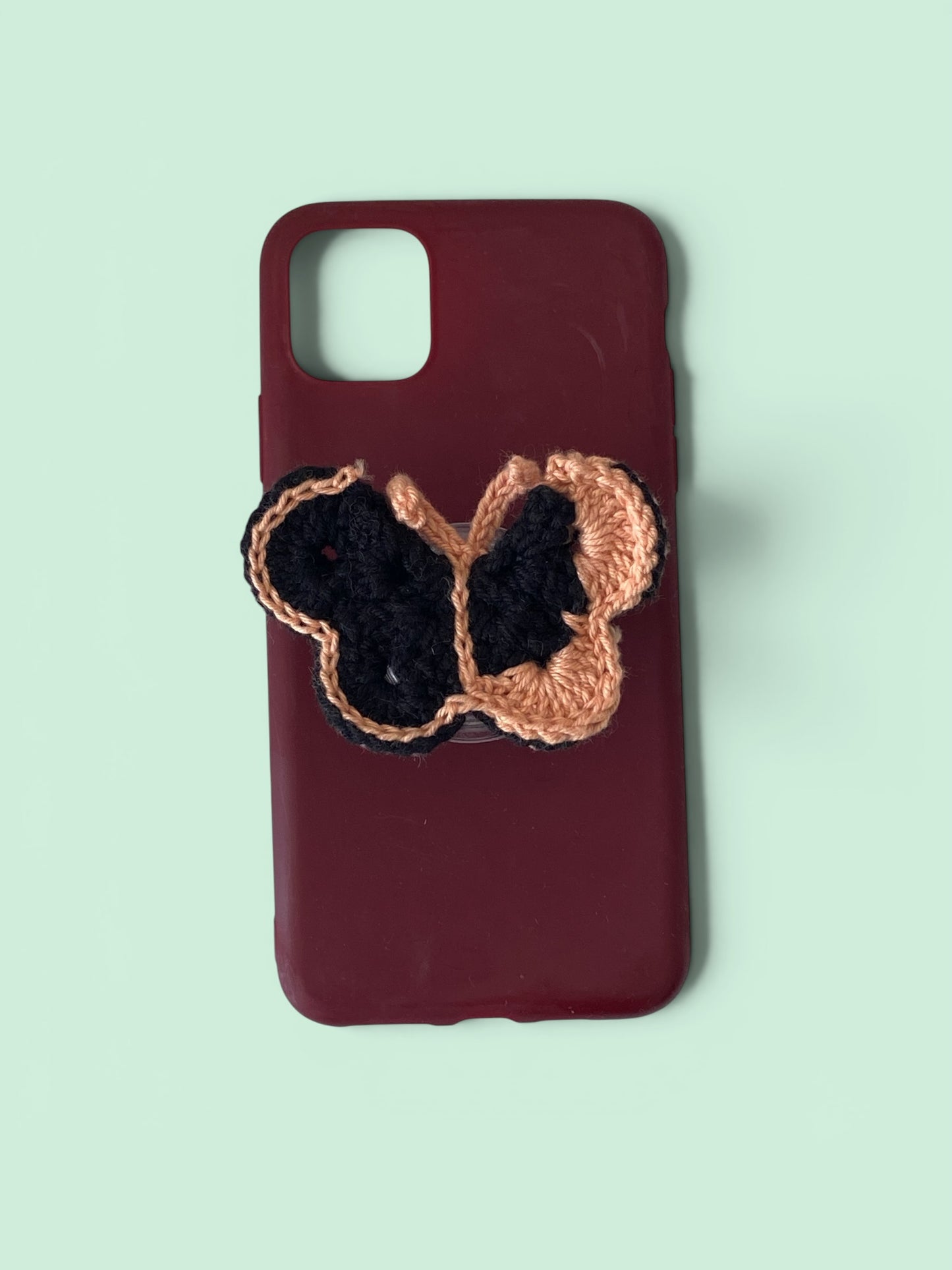 Handmade Butterfly Phone Grip | Crochet Tech Accessories