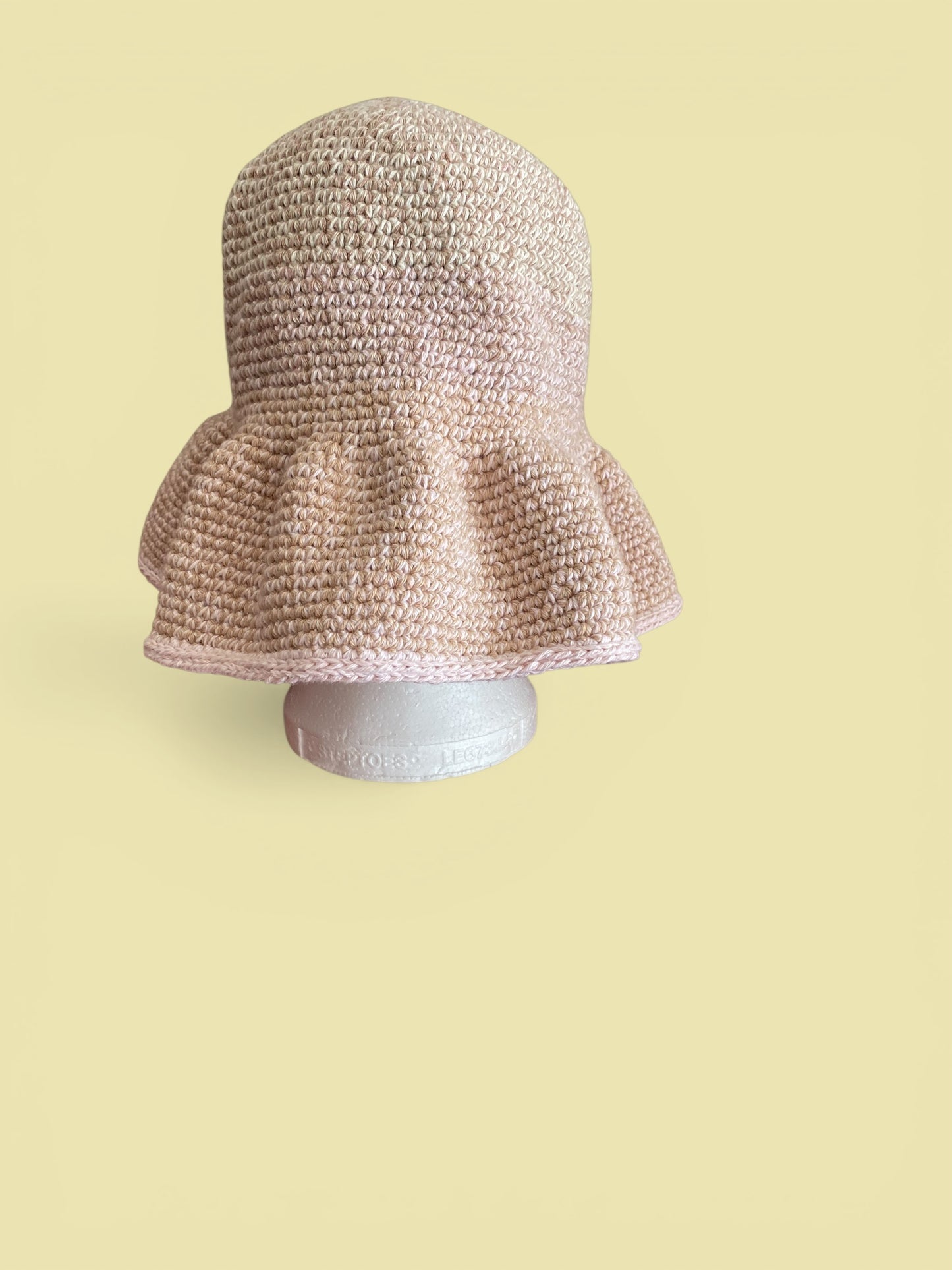 Handmade Crochet Bucket Hat | Long Brim Summer Headwear | Statement Hair Accessories
