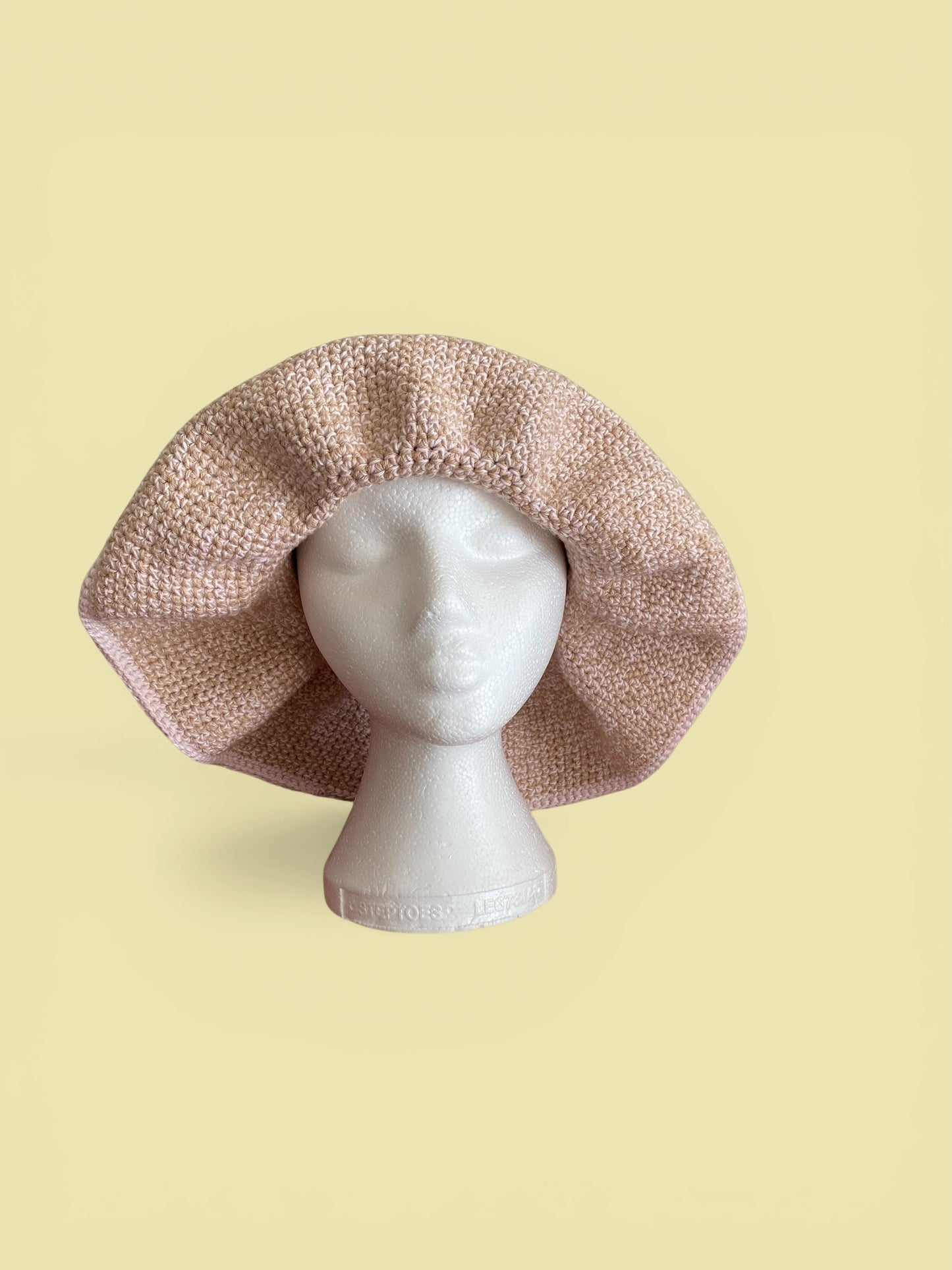 Handmade Crochet Bucket Hat | Long Brim Summer Headwear | Statement Hair Accessories