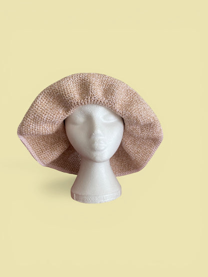 Handmade Crochet Bucket Hat | Long Brim Summer Headwear | Statement Hair Accessories