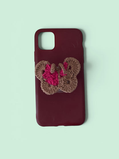 Handmade Butterfly Phone Grip | Crochet Tech Accessories