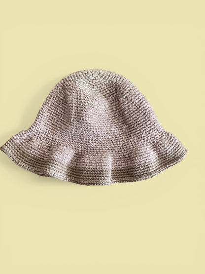 Handmade Crochet Bucket Hat | Long Brim Summer Headwear | Statement Hair Accessories