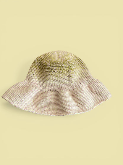 Handmade Crochet Bucket Hat | Long Brim Summer Headwear | Statement Hair Accessories