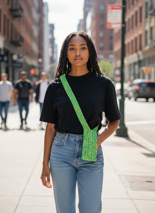 Handmade Crossbody Phone Bag | Crochet Tech Accessories