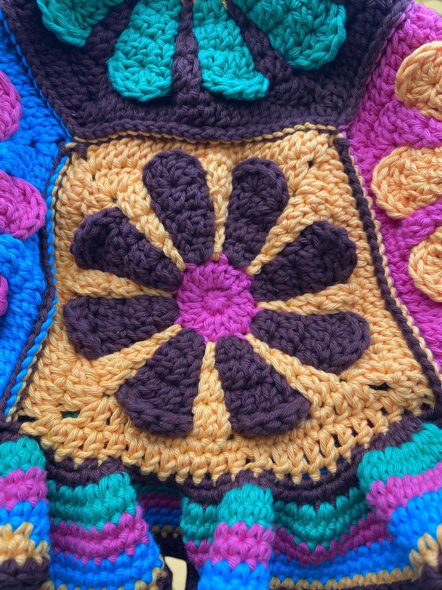 Handmade Crochet Bucket Hat | Vintage Inspired Summer Accessories | 70’s Retro Style Daisy Headwear
