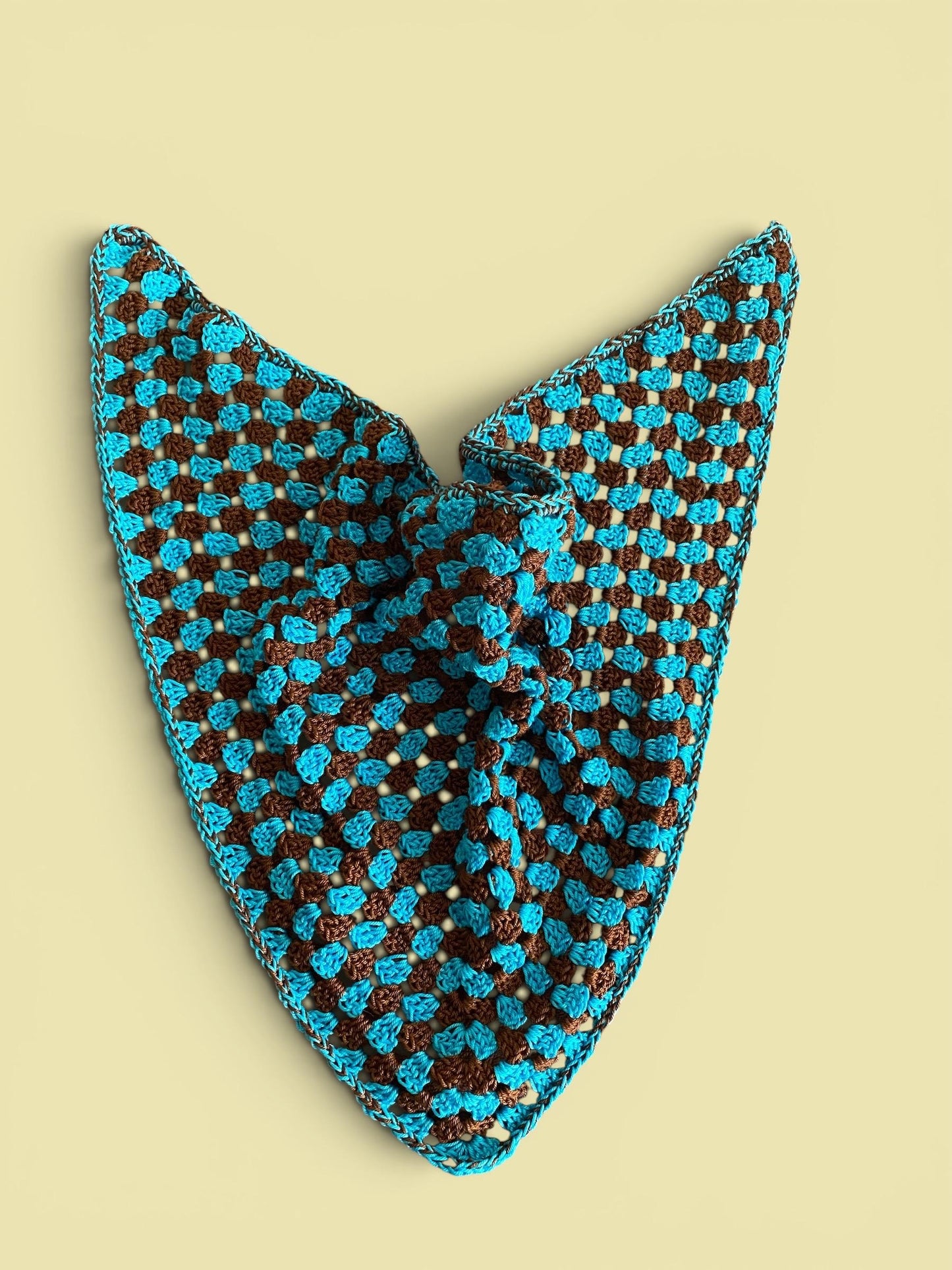 3in1 Crochet Summer Accessory: Bandana, Belt and Triangle Scarf